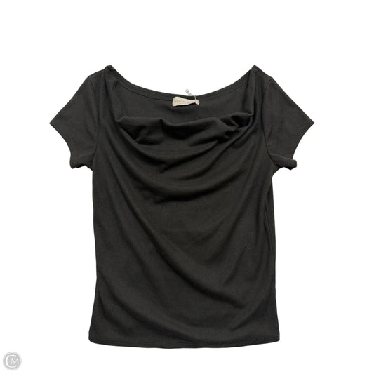 Top Short Sleeve By Clothes Mentor In Black, Size: M