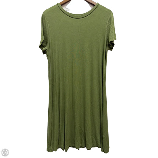 Dress Casual Midi By Time And Tru In Green, Size: L