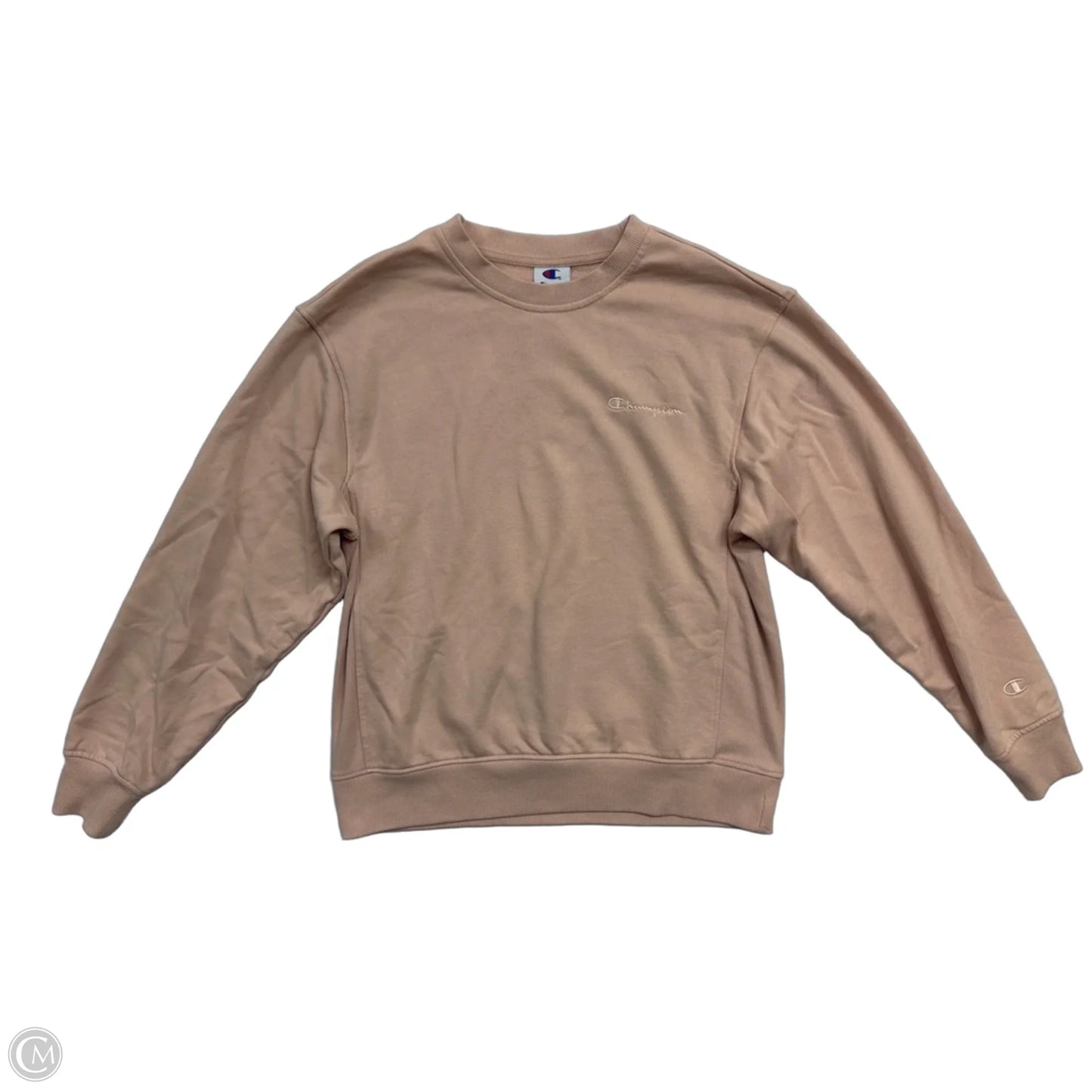 Athletic Sweatshirt Crewneck By Champion In Pink, Size: S