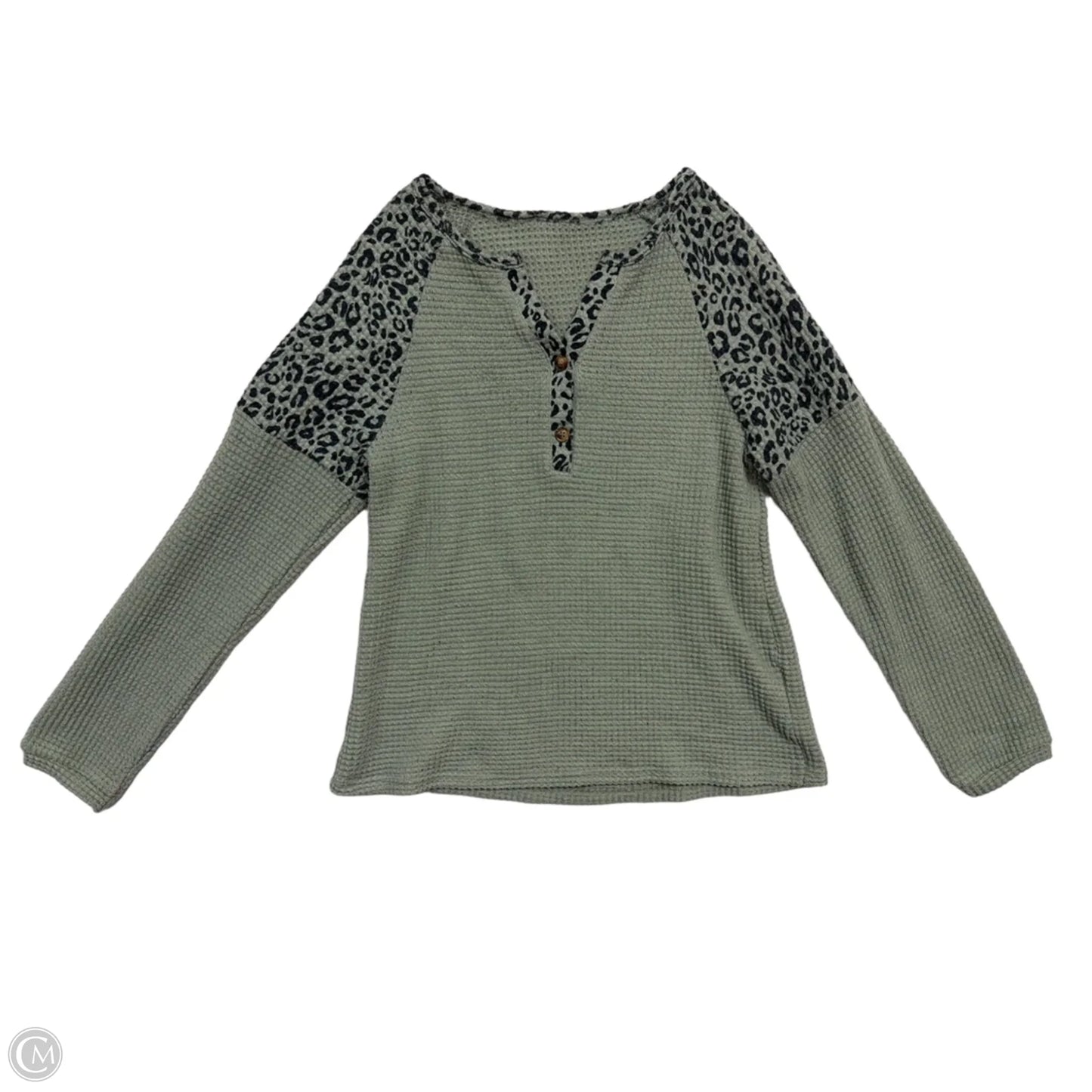 Top Long Sleeve By Clothes Mentor In Green, Size: L
