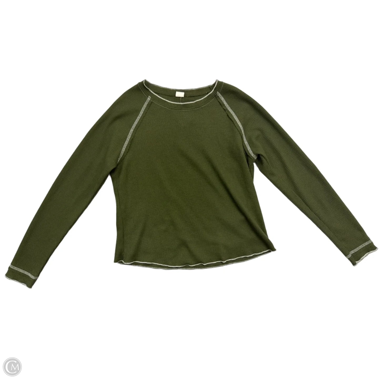 Top Long Sleeve By Clothes Mentor In Green, Size: M