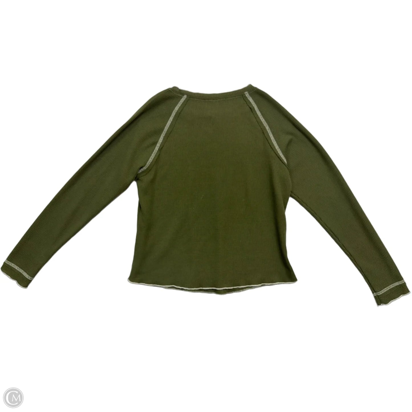 Top Long Sleeve By Clothes Mentor In Green, Size: M