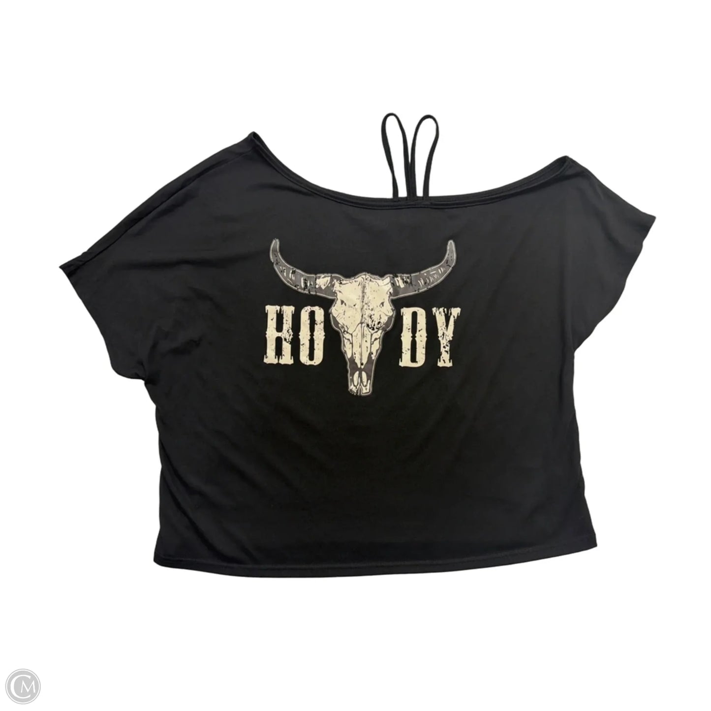 Top Short Sleeve By Shein In Black, Size: 2x