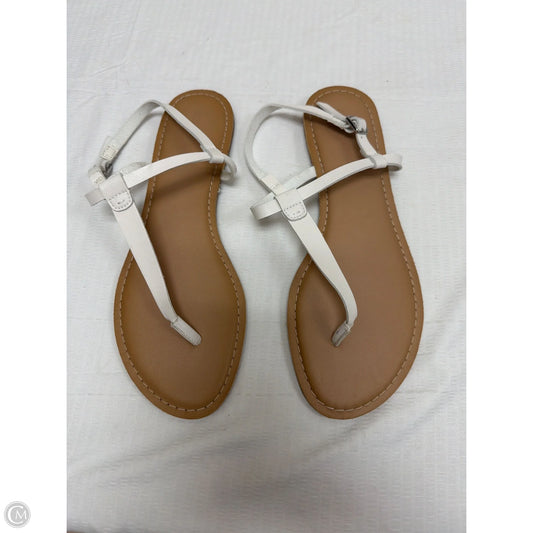 Sandals Flats By Old Navy In White, Size: 10