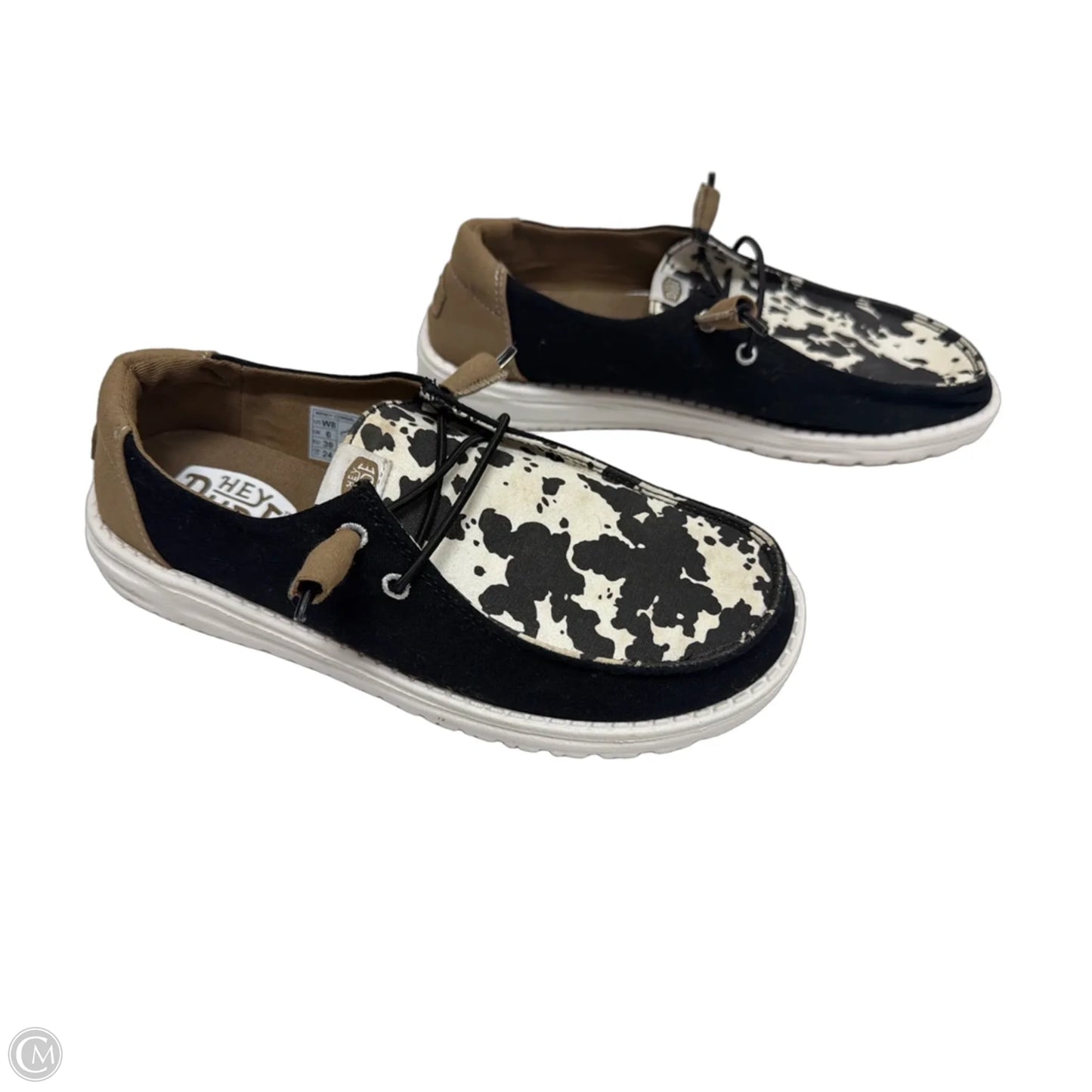 Shoes Flats By Hey Dude In Animal Print, Size: 8
