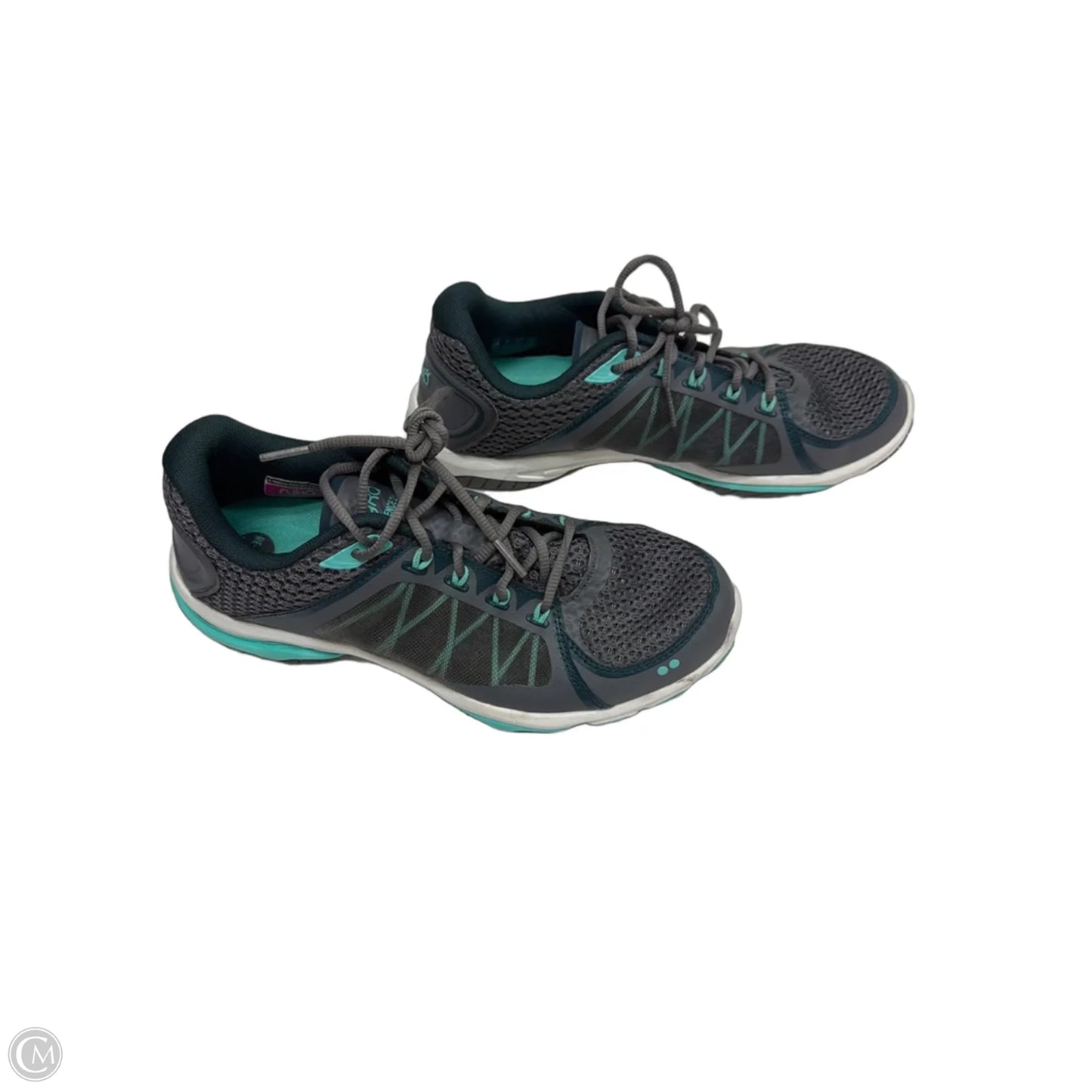 Shoes Athletic By Ryka In Green & Grey, Size: 9
