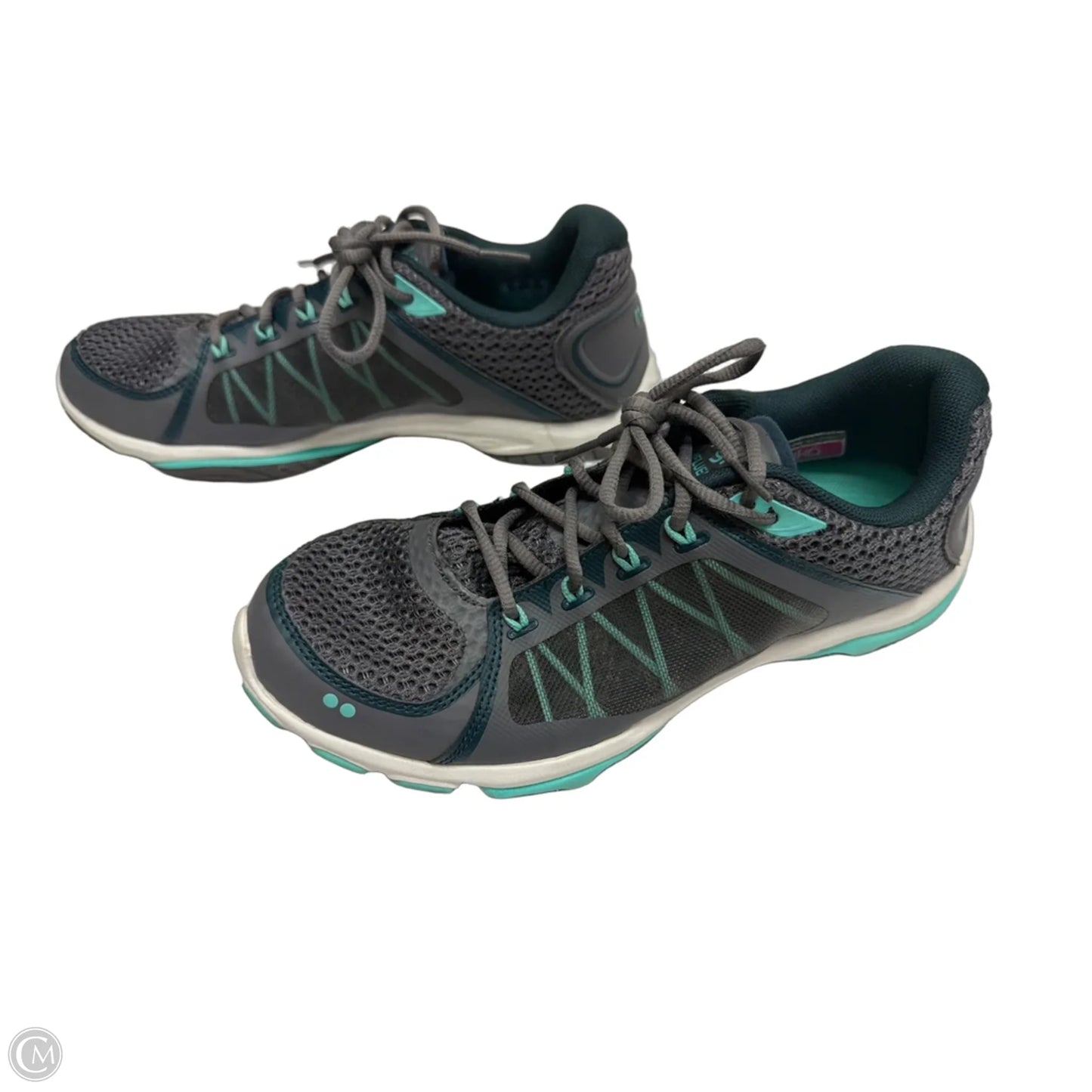Shoes Athletic By Ryka In Green & Grey, Size: 9