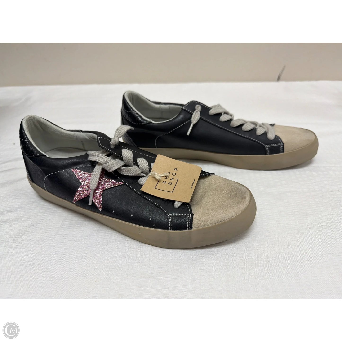 Shoes Sneakers By Shu Shop In Black & Tan, Size: 10