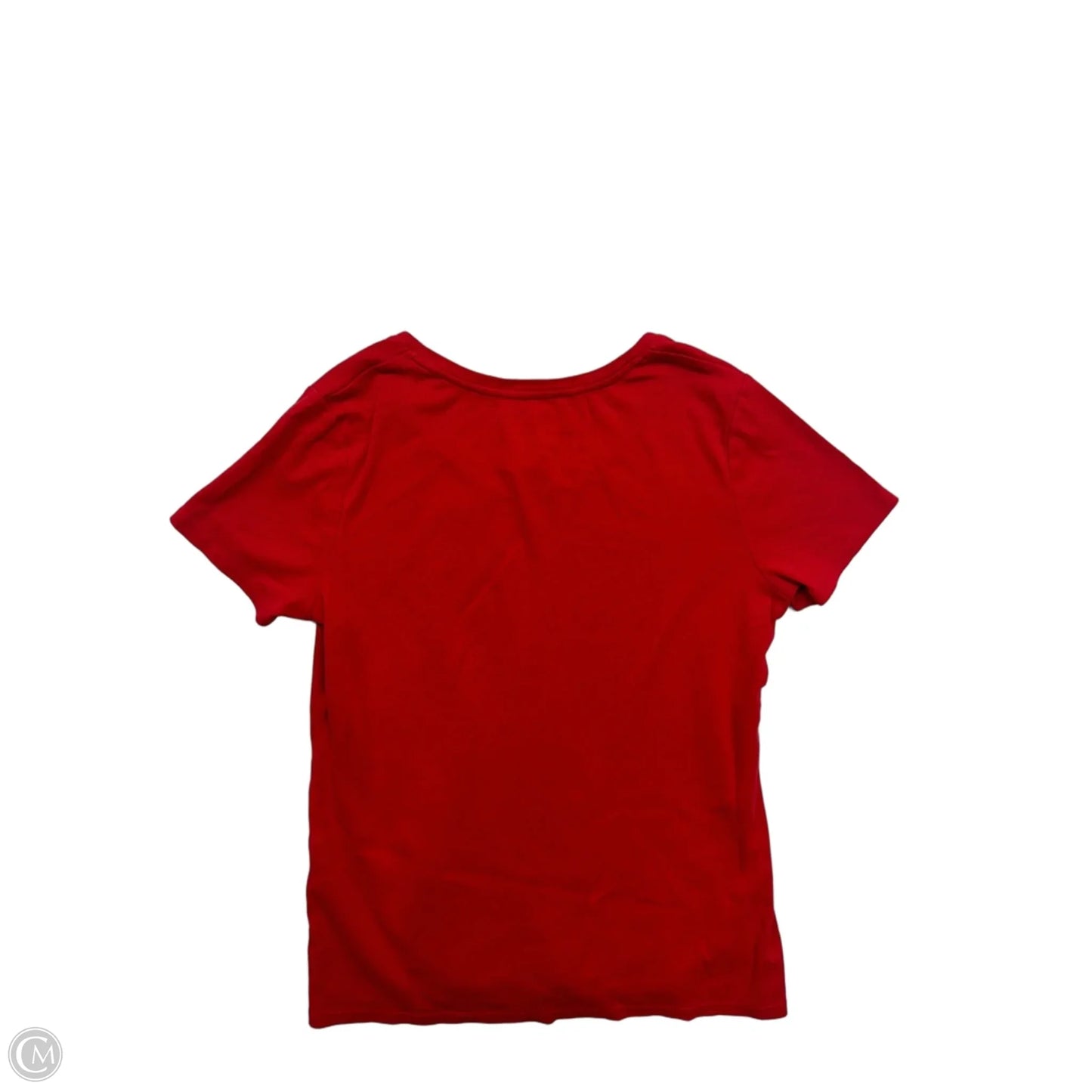 Top Short Sleeve Basic By Croft And Barrow In Red, Size: M