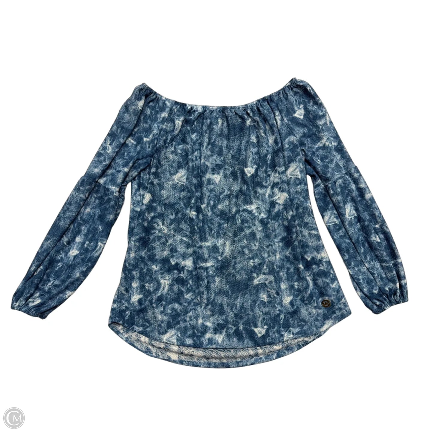 Top Long Sleeve By Michael By Michael Kors In Blue, Size: M