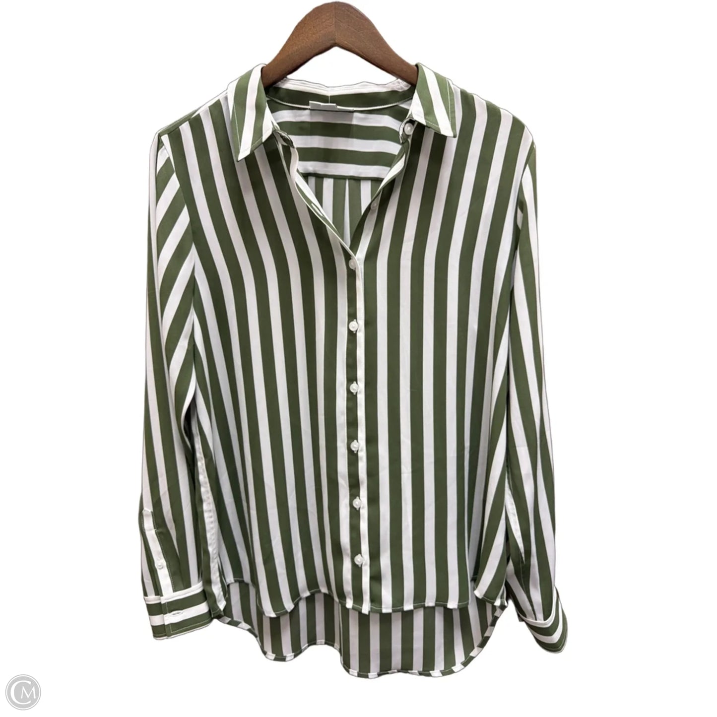 Top Long Sleeve By On 34th In Striped Pattern, Size: M