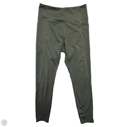 Athletic Leggings By Tek Gear In Green, Size: L