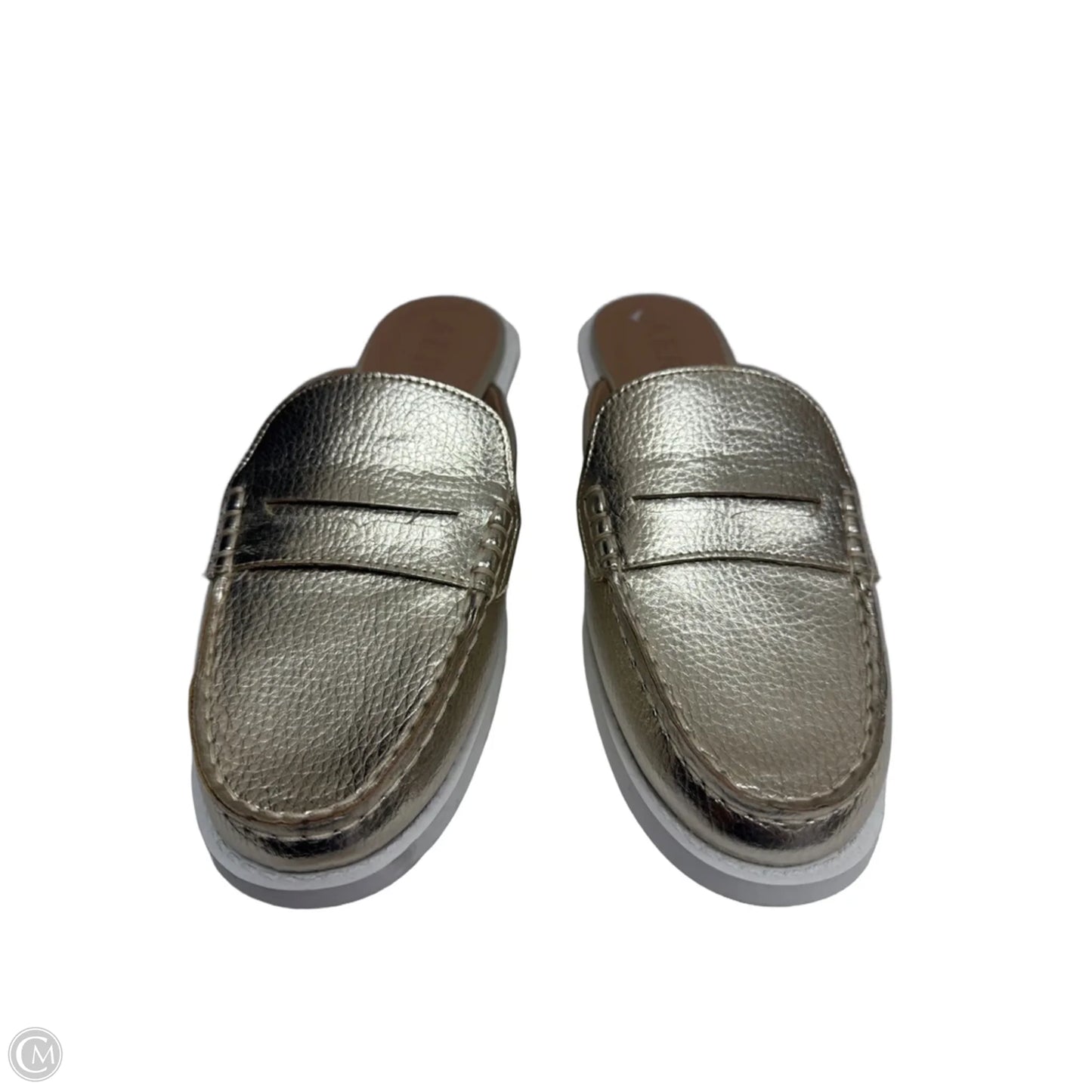 Shoes Flats By Aerosoles In Gold, Size: 7.5