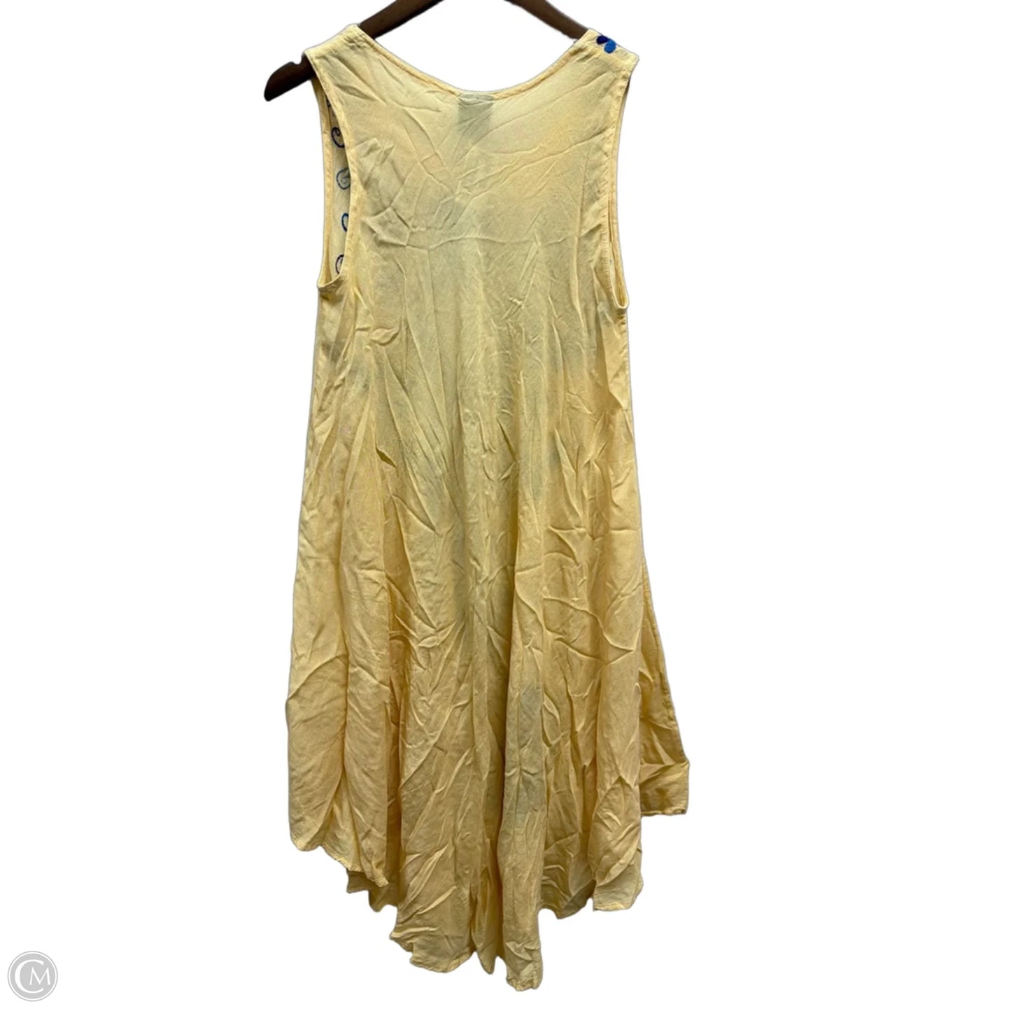 Dress Casual Midi By Clothes Mentor In Blue & Yellow, Size: S