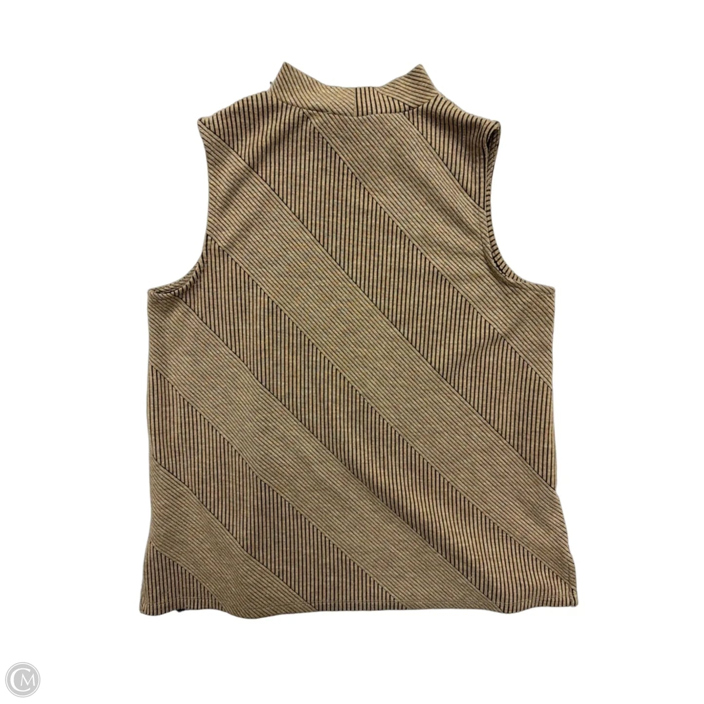 Top Sleeveless By Cable And Gauge In Tan, Size: Lp