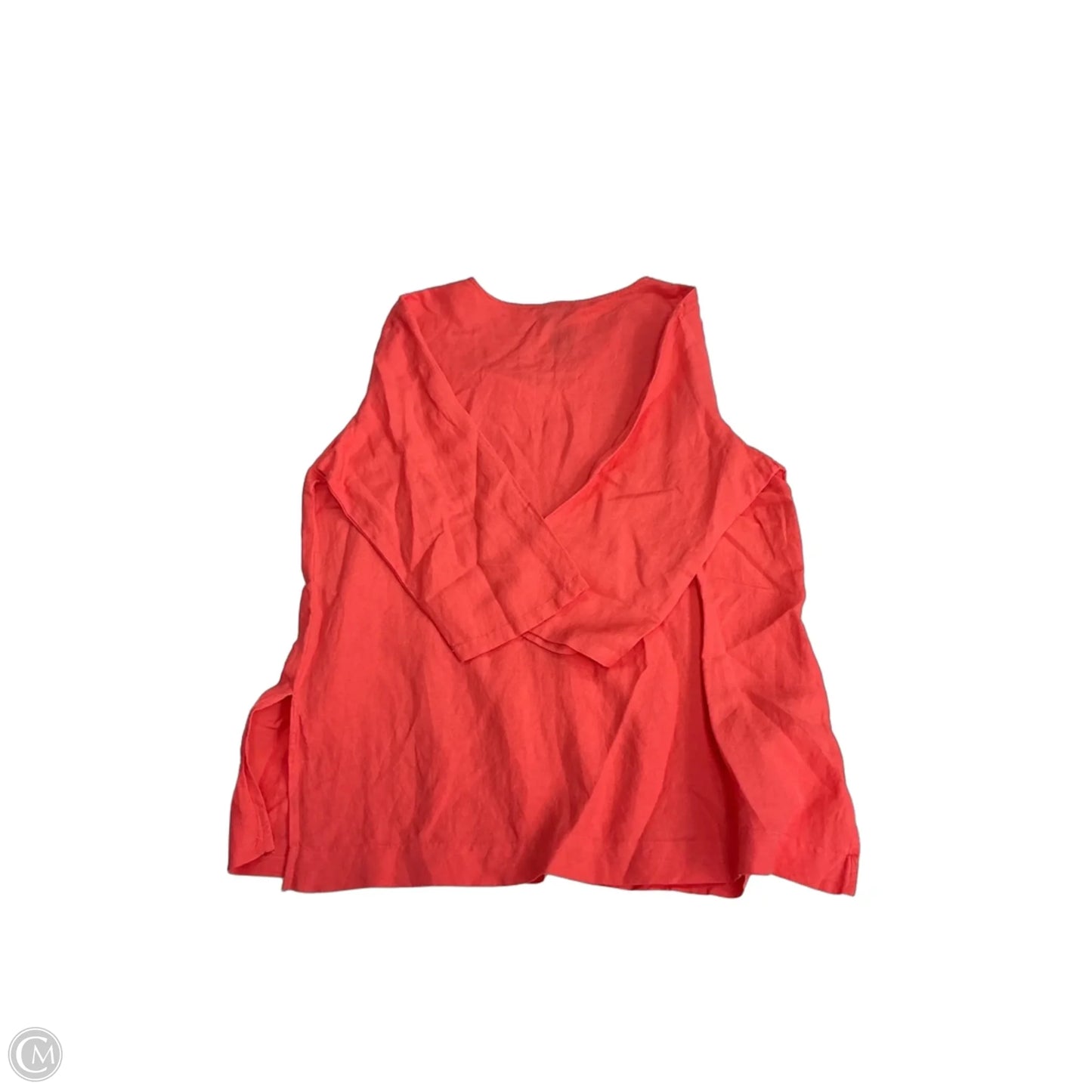 Top 3/4 Sleeve By Premise In Coral, Size: Xl