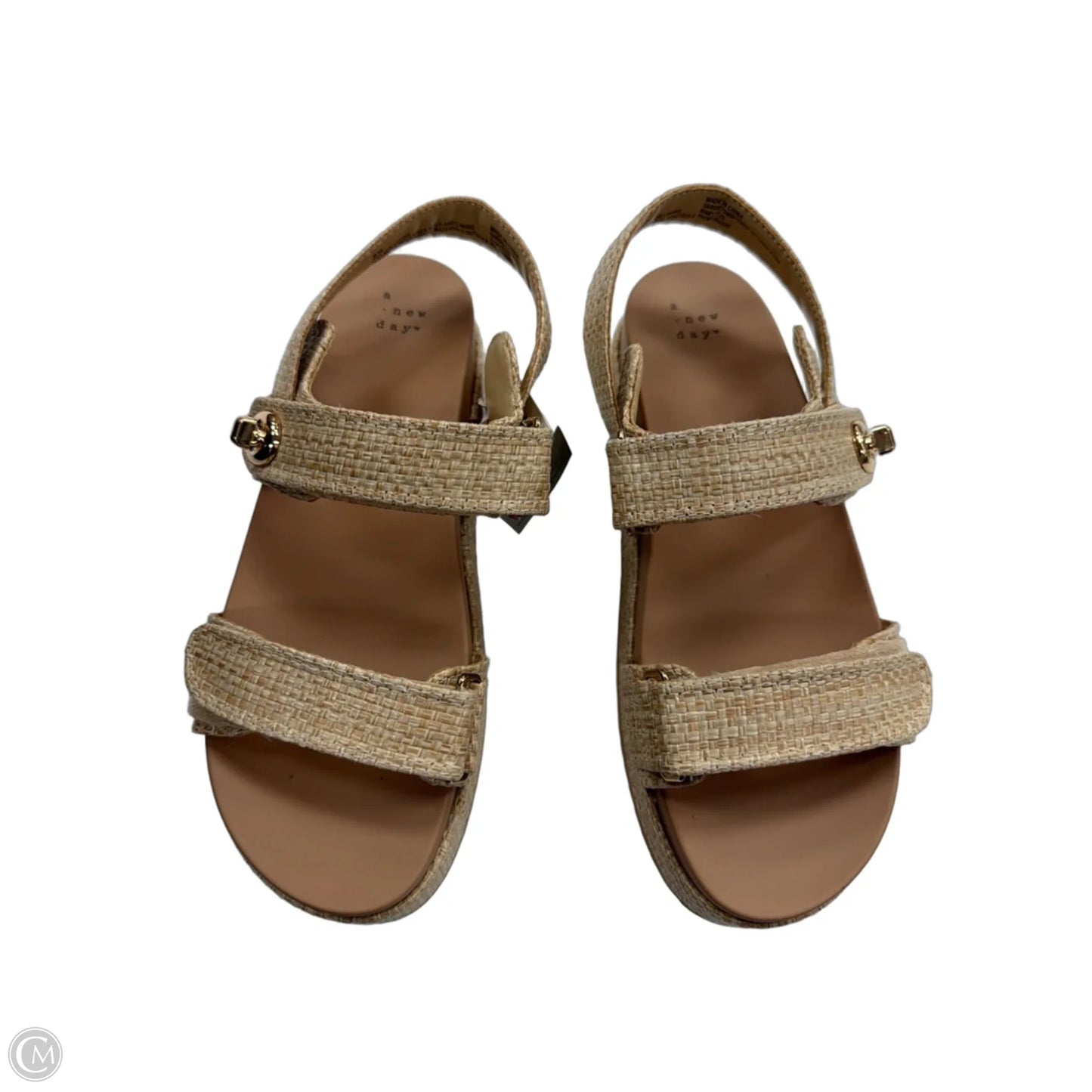 Sandals Flats By A New Day In Tan, Size: 9.5