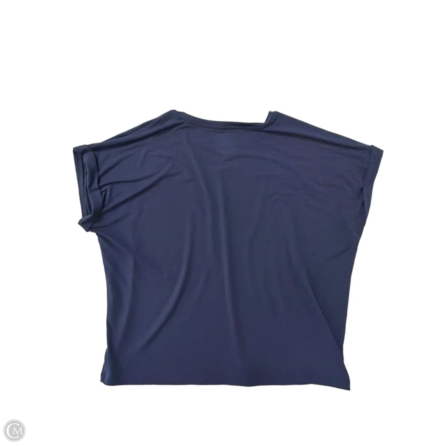 Top Short Sleeve By Nine West Apparel In Navy, Size: Xl