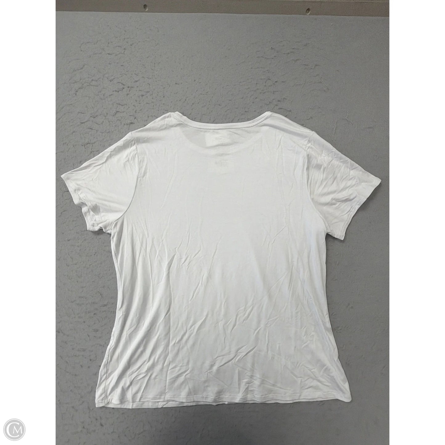Top Short Sleeve Basic By Nine West Apparel In White, Size: 1x