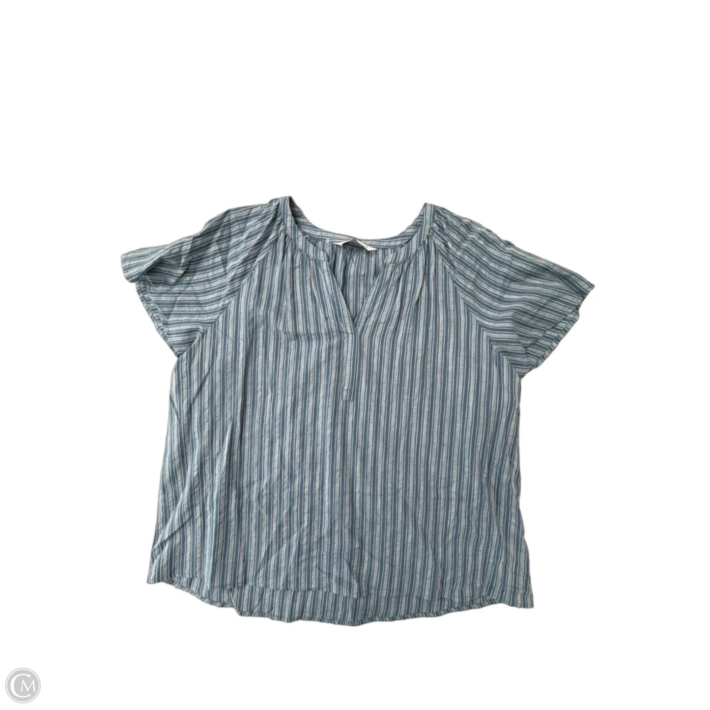 Top Short Sleeve By Sonoma In Striped Pattern, Size: Xl