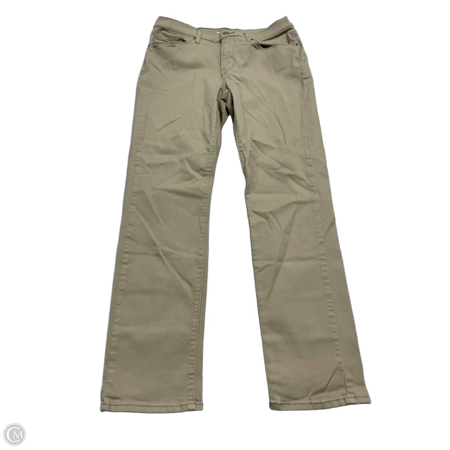Jeans Straight By Levis In Tan, Size: 10