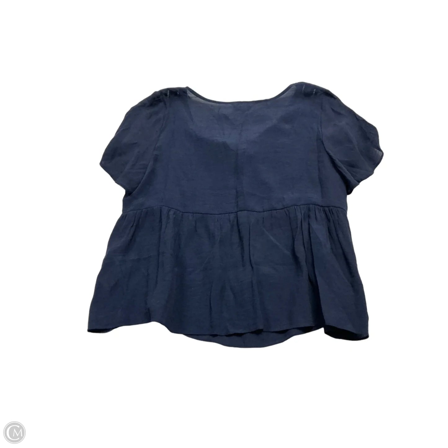 Top Short Sleeve By Nanette By Nanette Lepore In Navy, Size: Xl