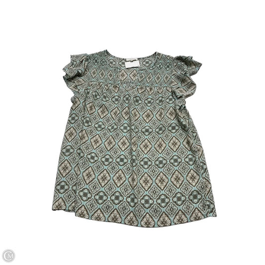Top Short Sleeve By Pleione In Multi-colored, Size: Xl