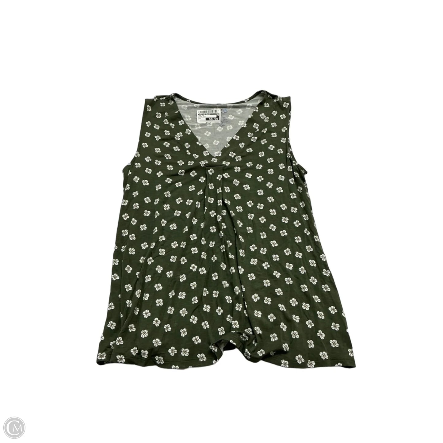 Tank Top By Croft And Barrow In Floral Print, Size: L