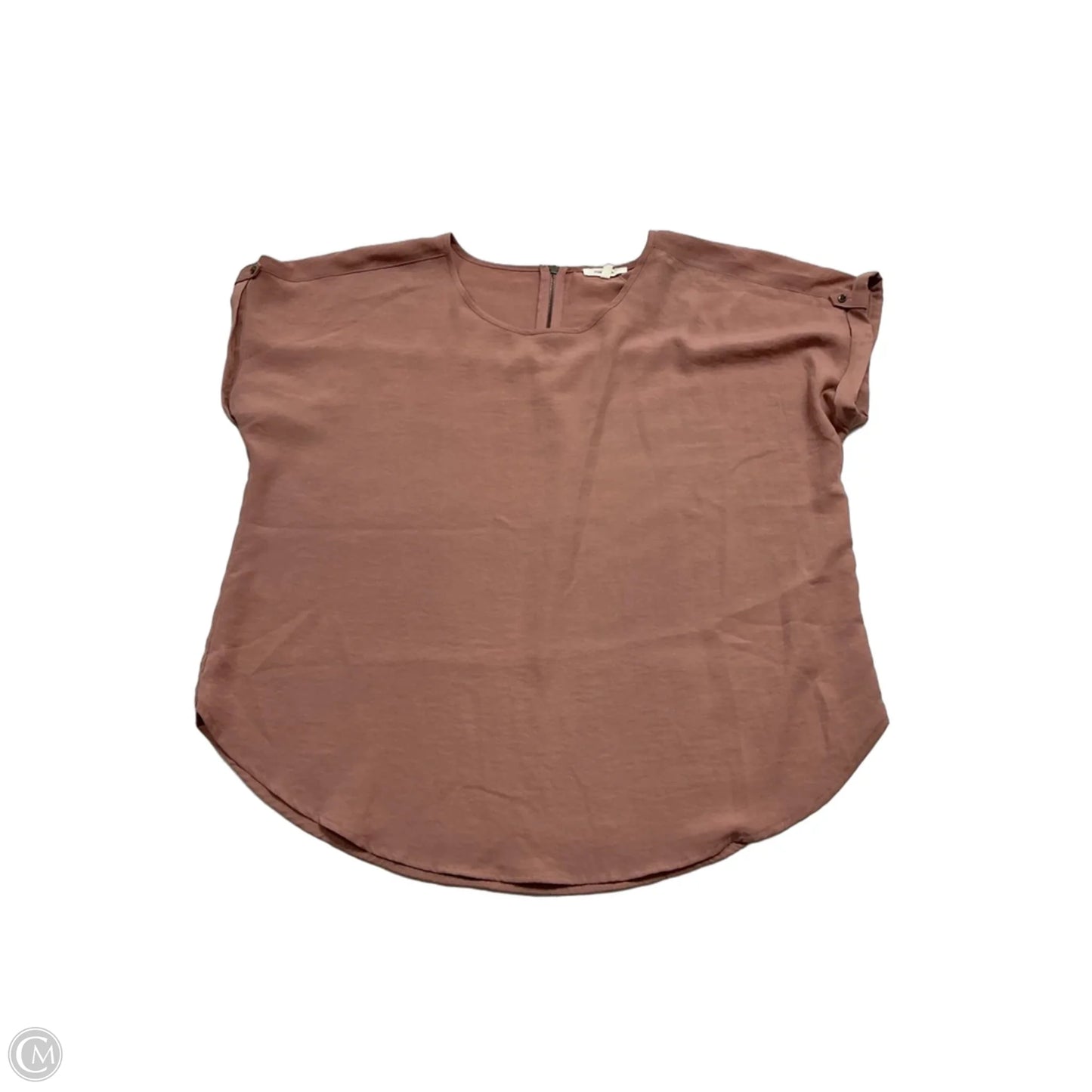 Top Short Sleeve By Maurices In Pink, Size: L