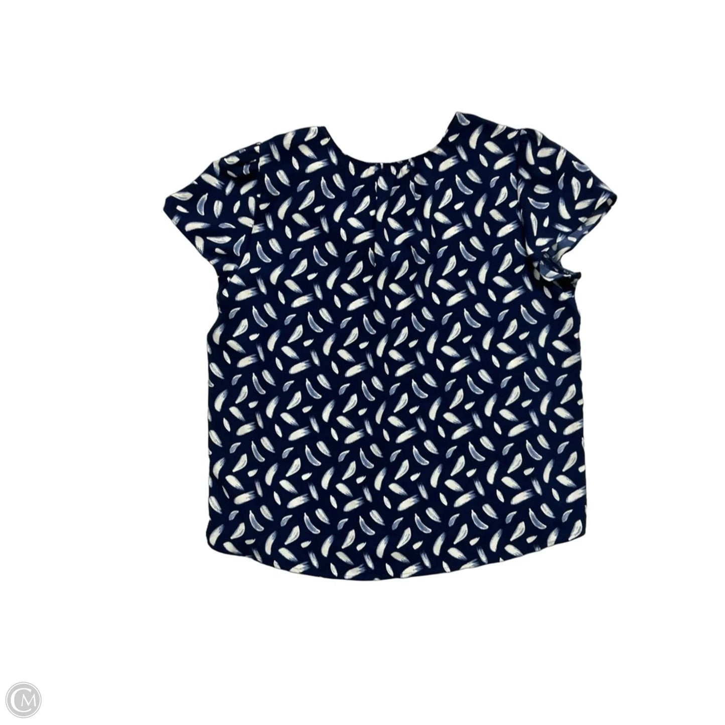 Top Sleeveless By Hilary Radley In Blue & White, Size: Xl
