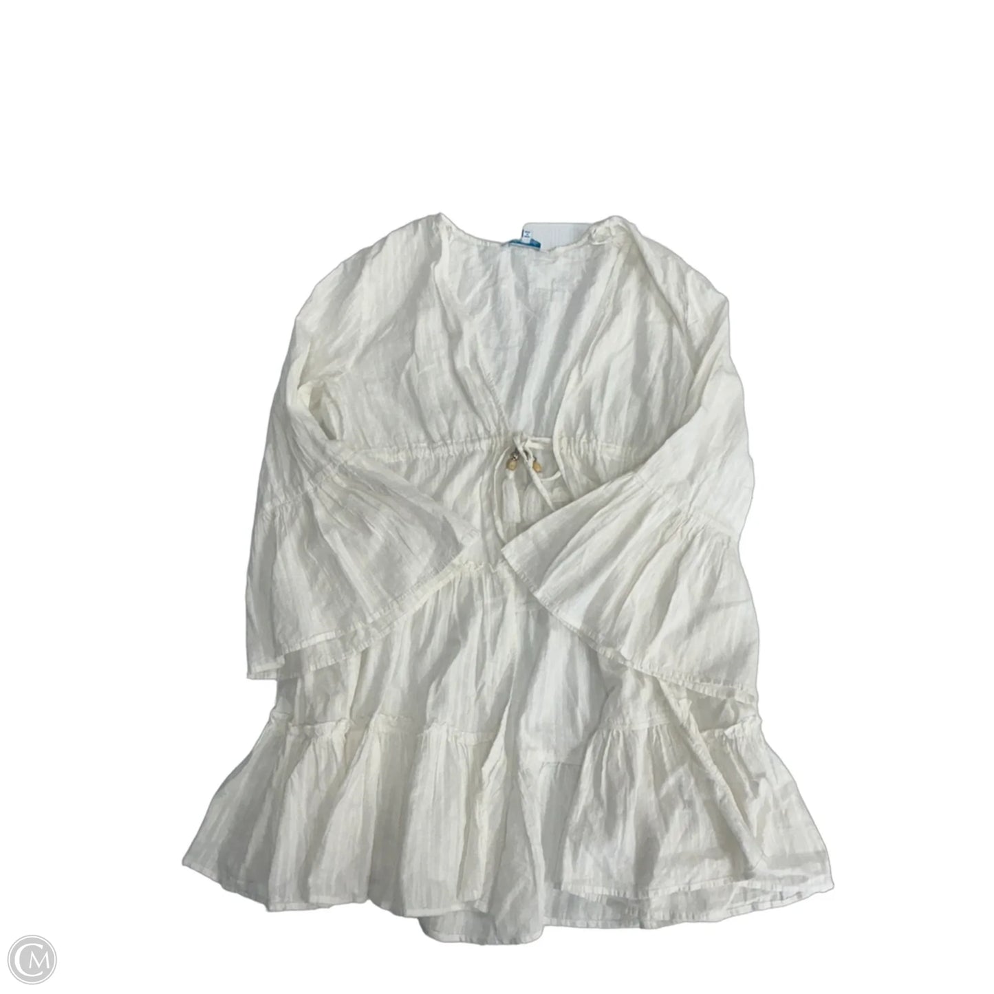 Swimwear Cover-up By Clothes Mentor In White, Size: S