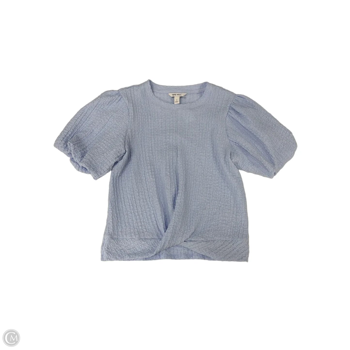 Top Short Sleeve By Nine West Apparel In Blue, Size: S