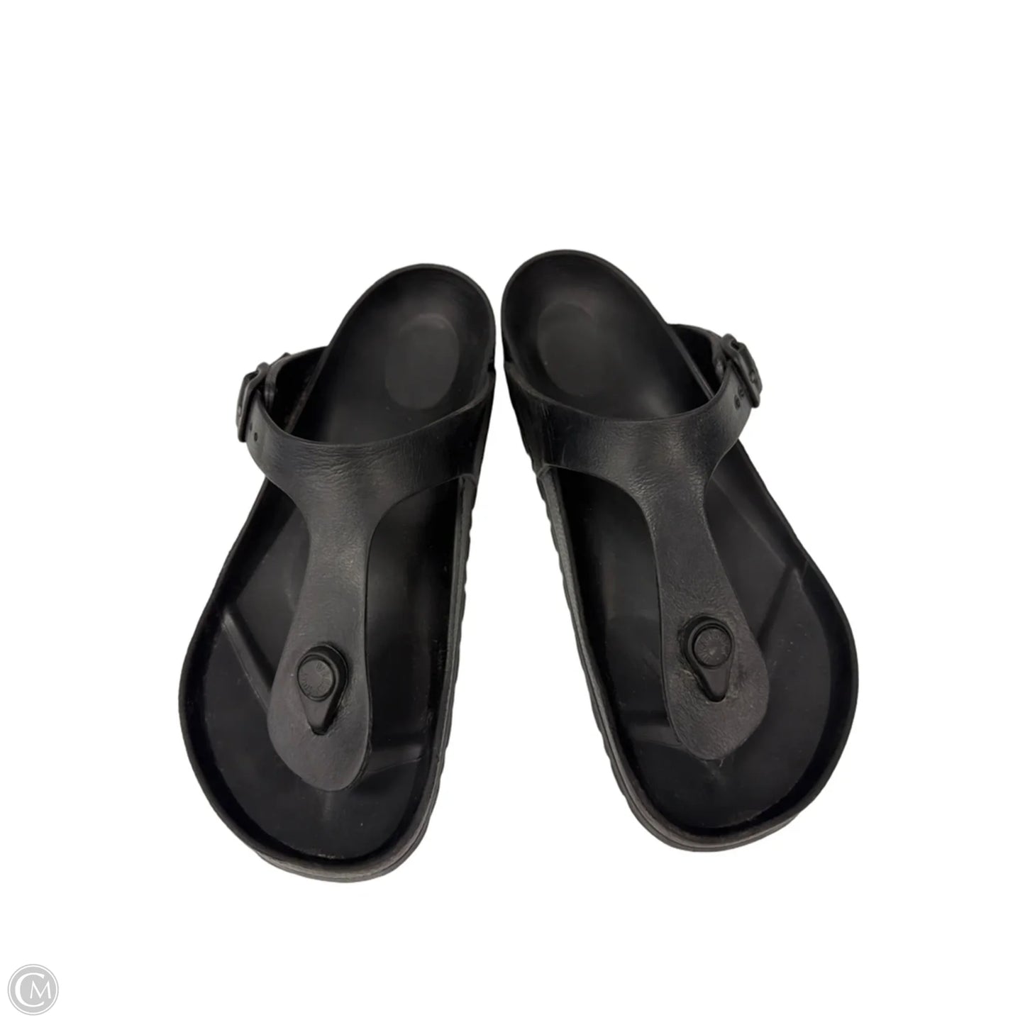 Sandals Flats By Birkenstock In Black, Size: 7