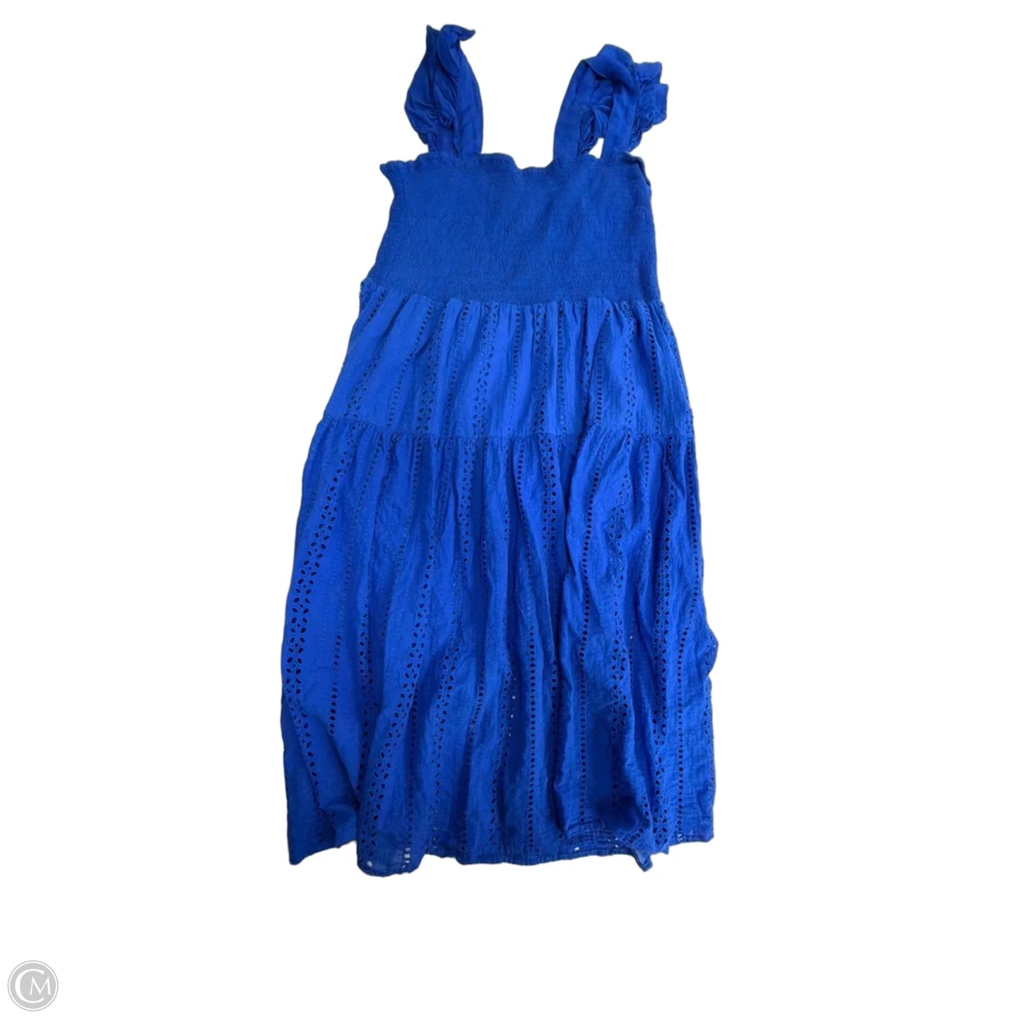 Dress Casual Midi By Grace + Karma In Blue, Size: 2x