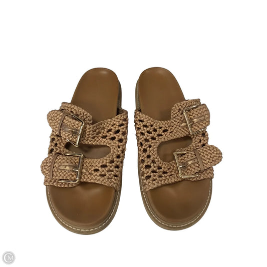 Sandals Flats By Universal Thread In Brown, Size: 9.5