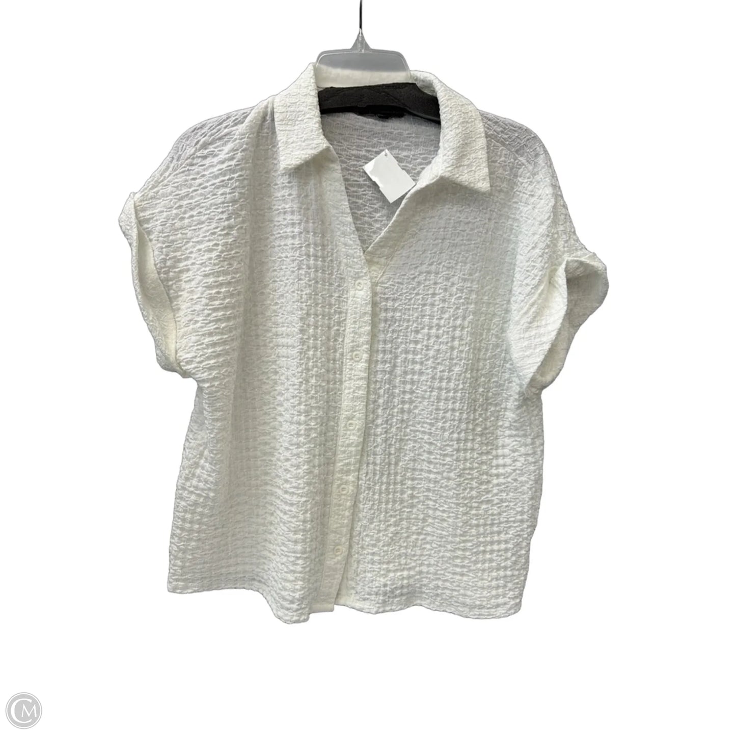 Top Sleeveless By Adrianna Papell In White, Size: M