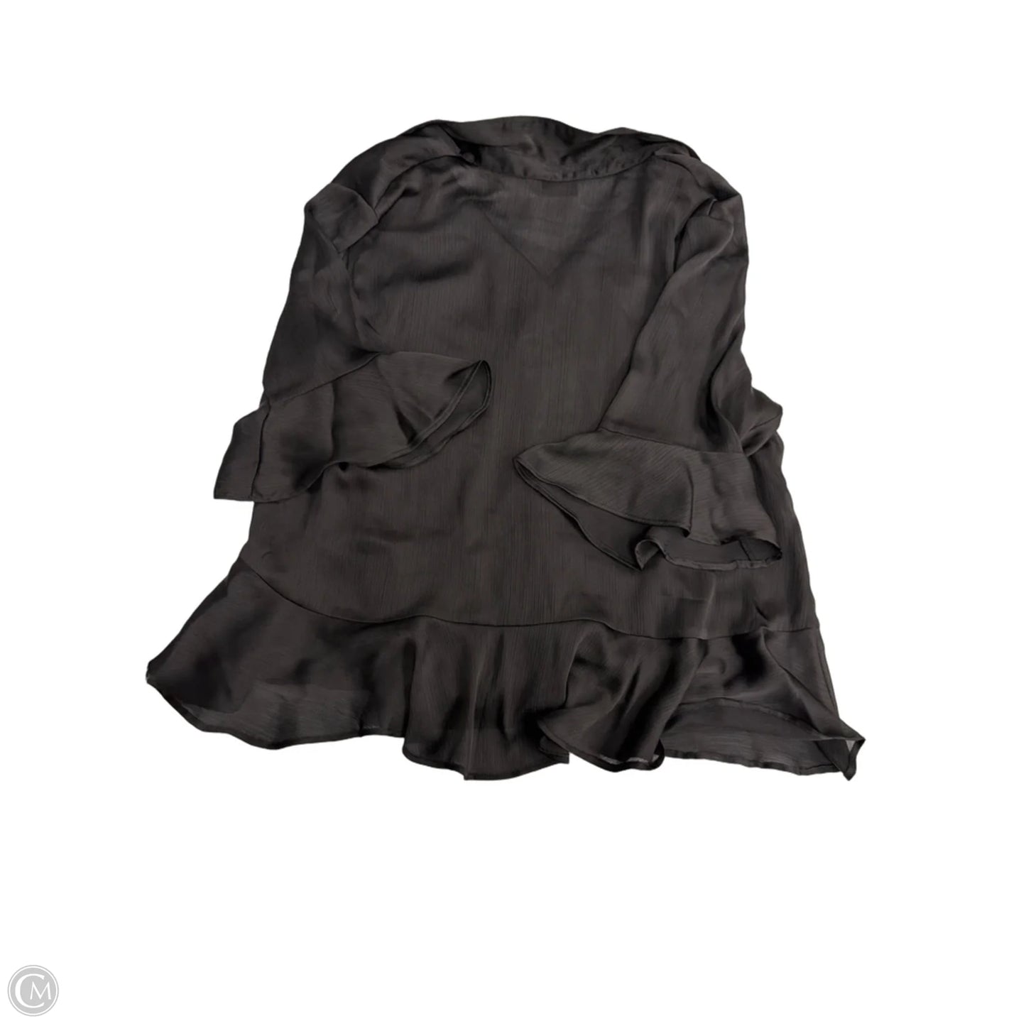 Top Long Sleeve By Nine West Apparel In Black, Size: Xl