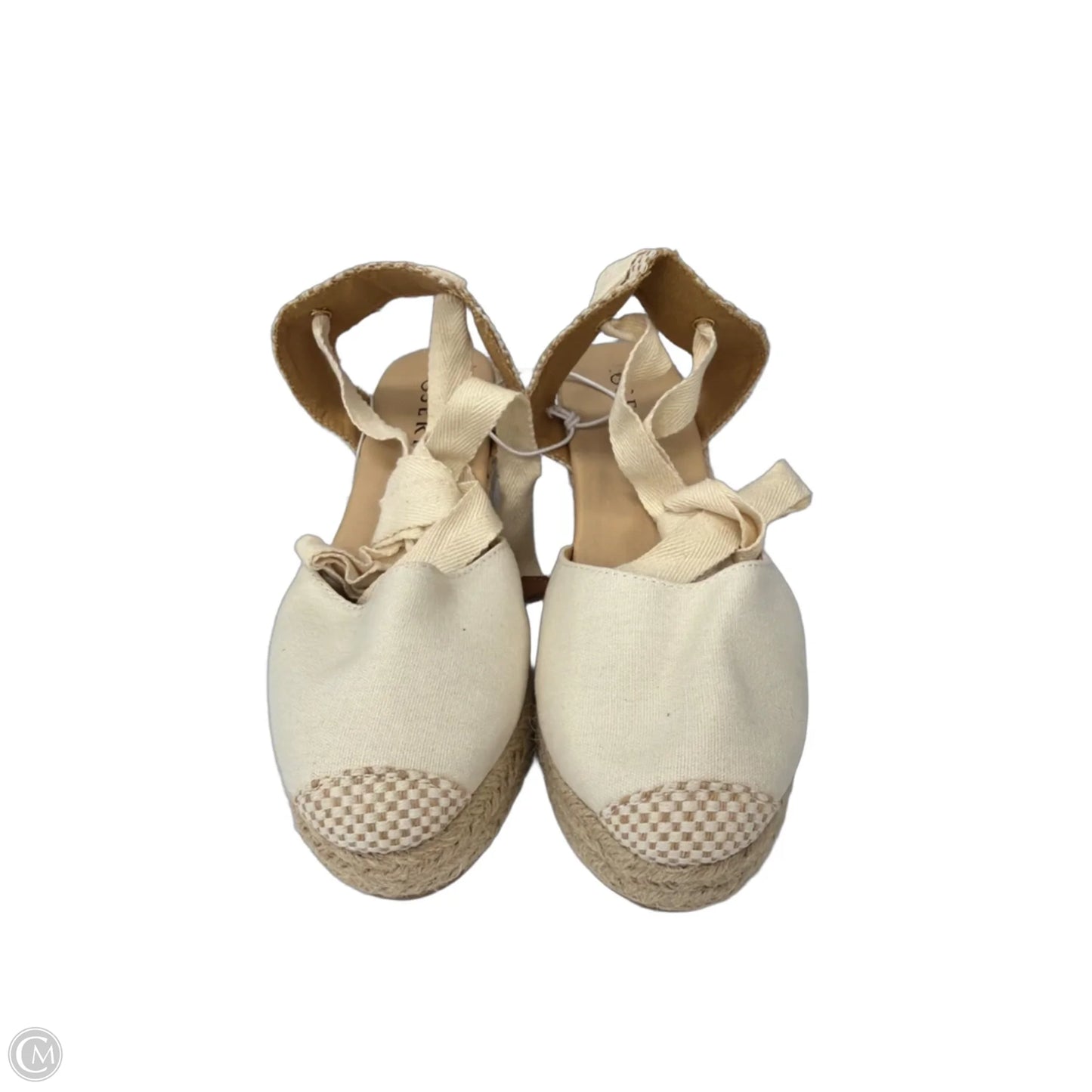 Shoes Heels Wedge By Serra In Cream, Size: 7