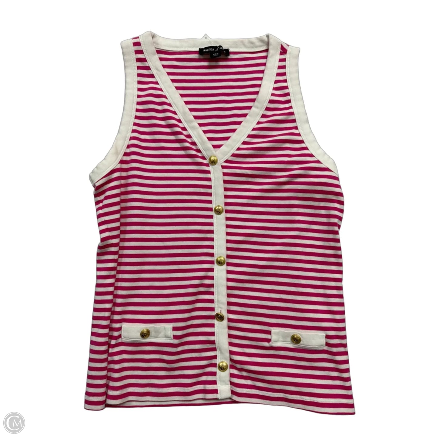 Tank Top By Nautica In Striped Pattern, Size: L