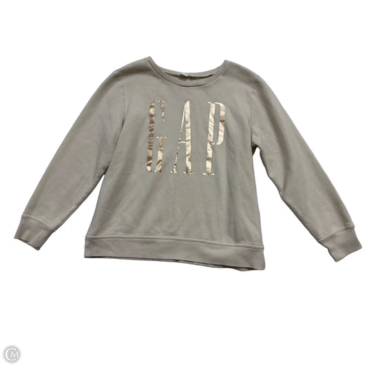 Sweatshirt Crewneck By Gap In Cream, Size: M
