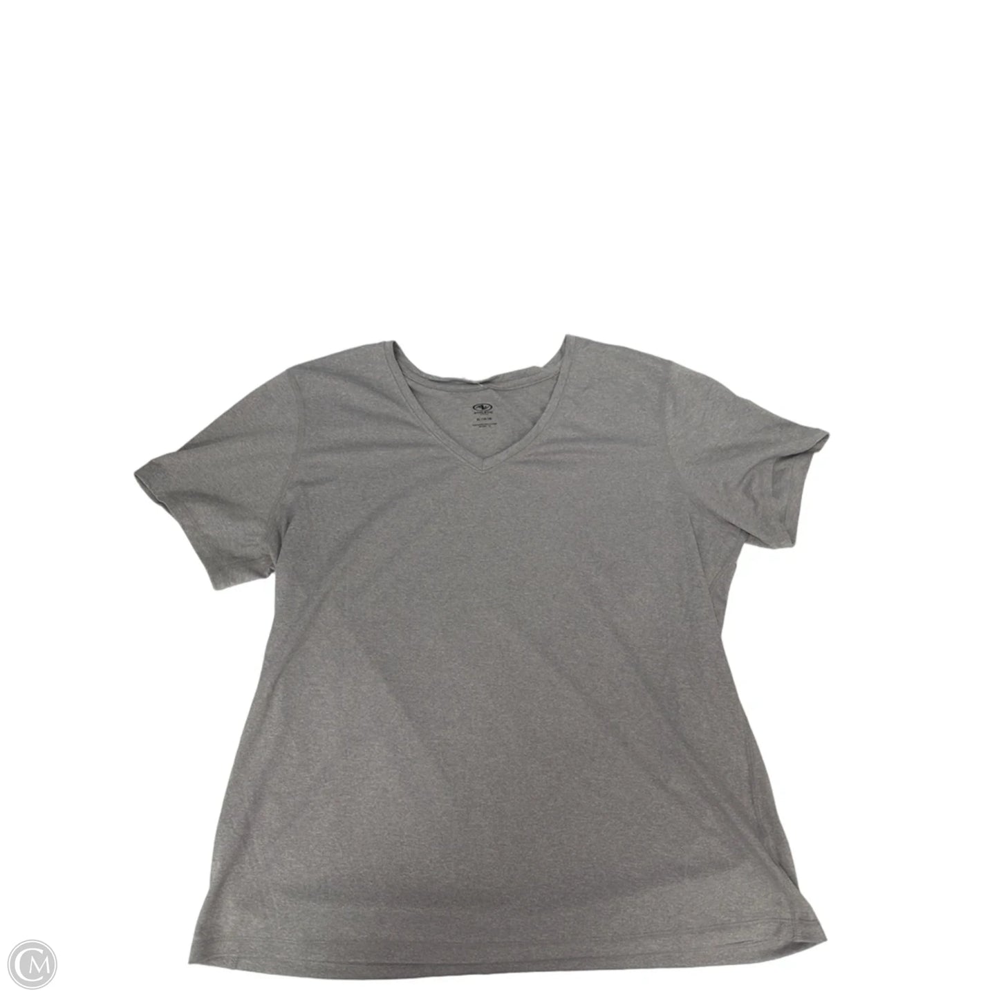 Athletic Top Short Sleeve By Athletic Works In Grey, Size: Xl