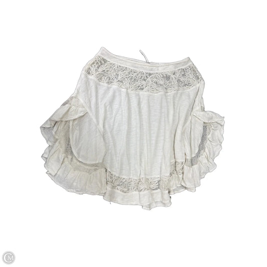 Top Short Sleeve By Free People In Cream, Size: S