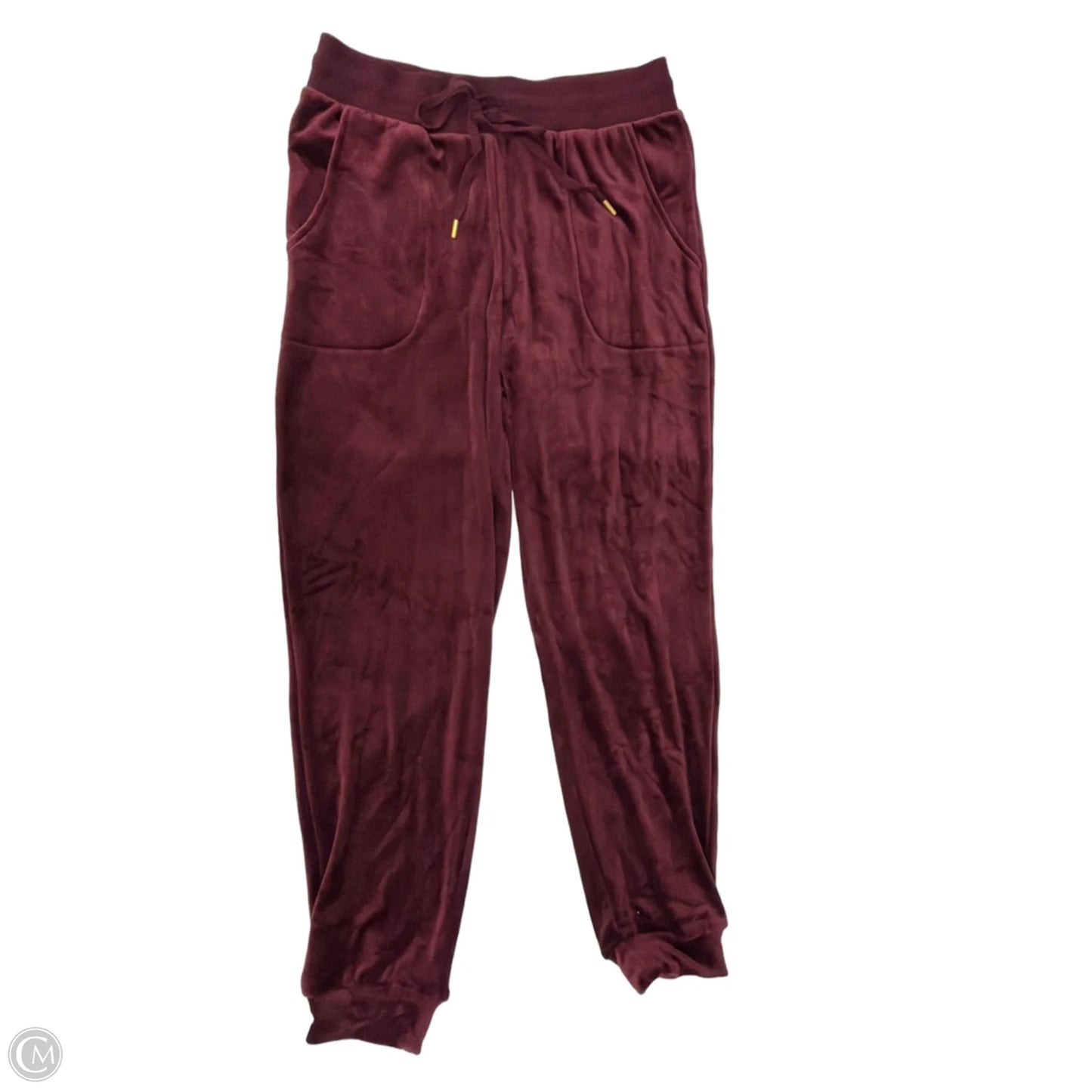 Pants Set 2pc By Donna Karan In Maroon, Size: S