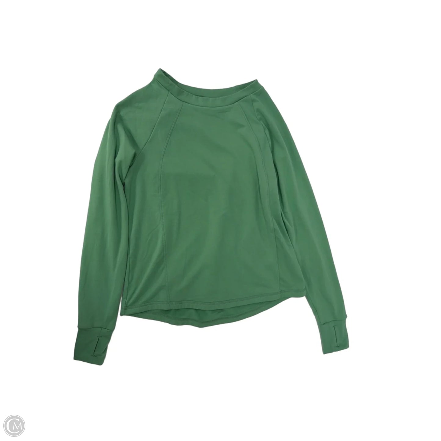 Athletic Top Long Sleeve Crewneck By Members Mark In Green, Size: Xs