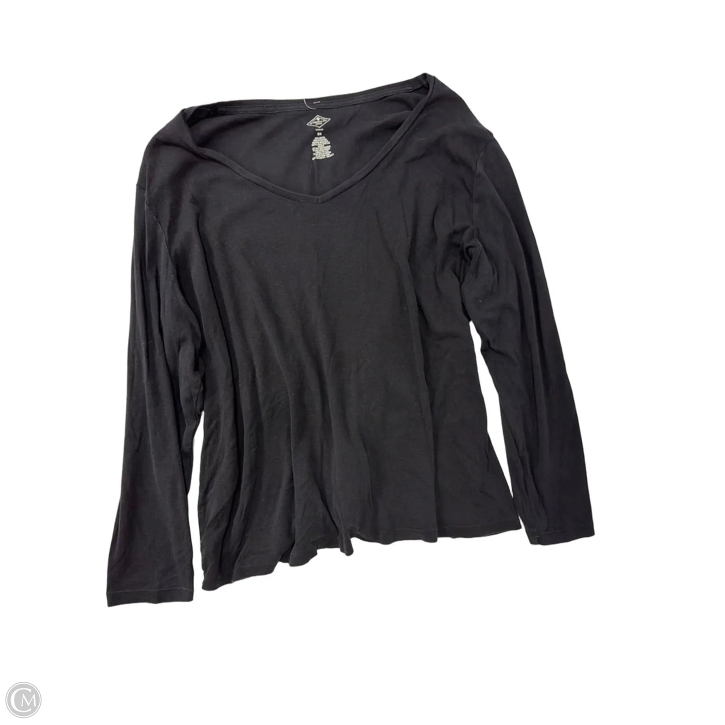Top Long Sleeve Basic By St Johns Bay In Black, Size: 3x