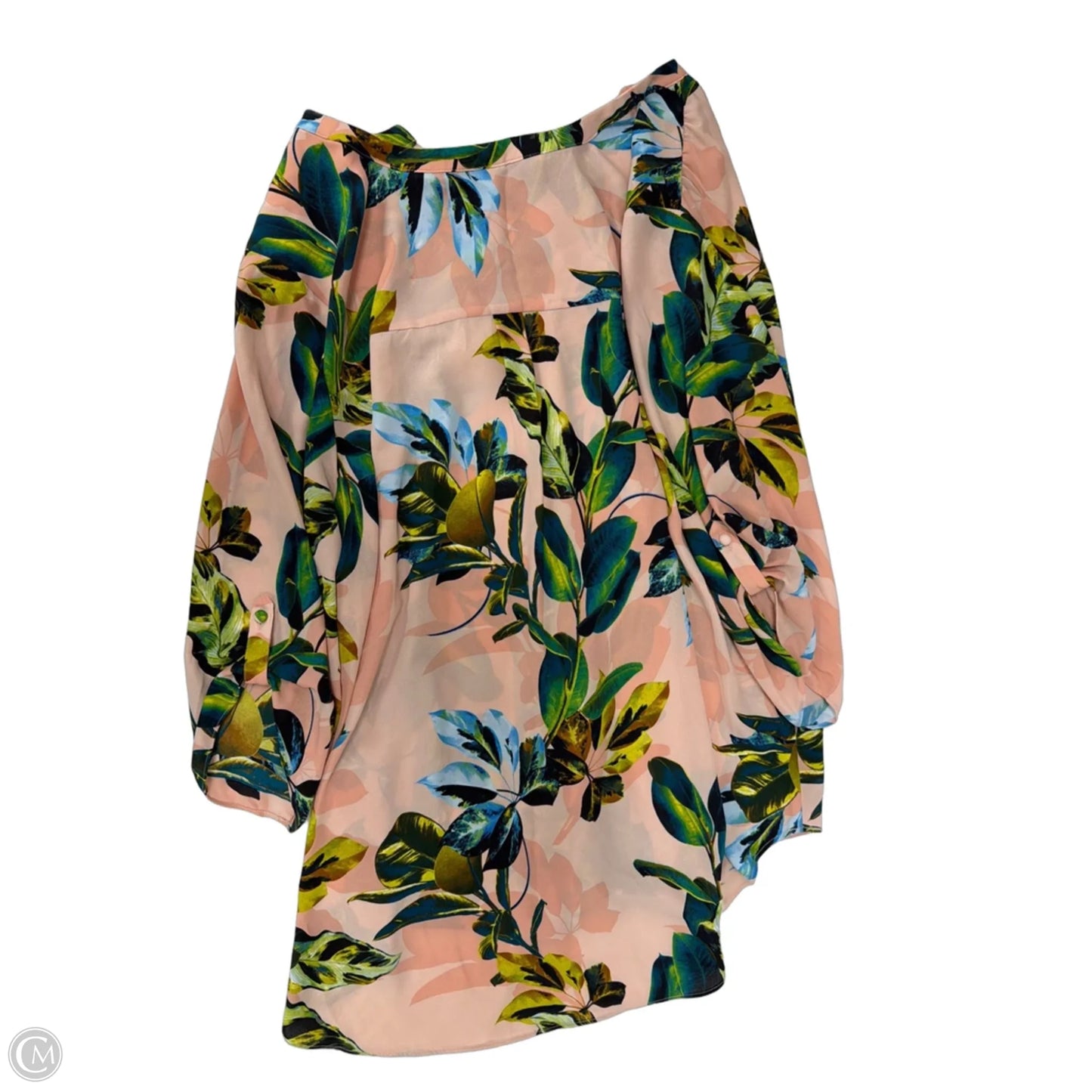 Top Short Sleeve By Worthington In Floral Print, Size: 3x
