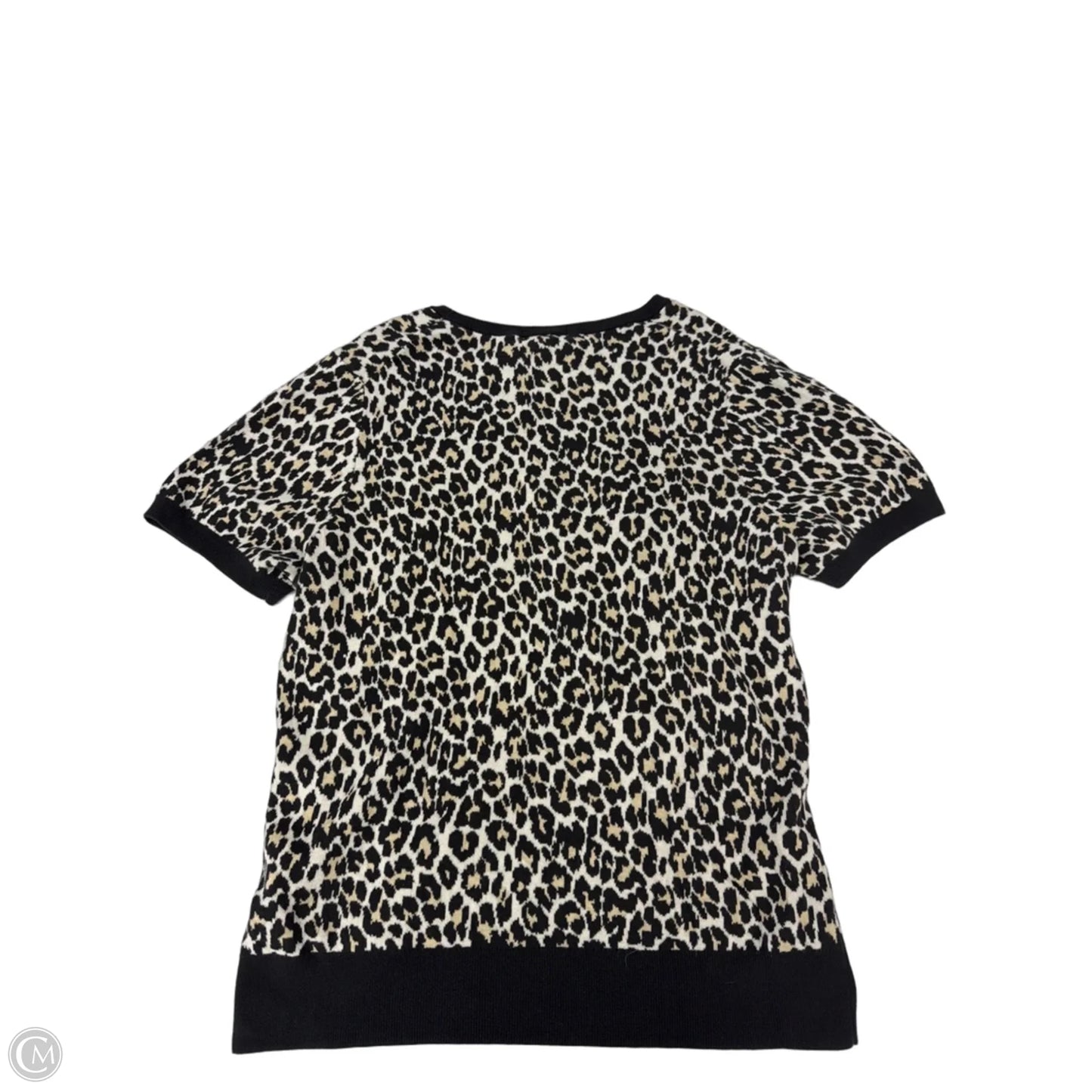 Top Short Sleeve By Lands End In Animal Print, Size: Xl