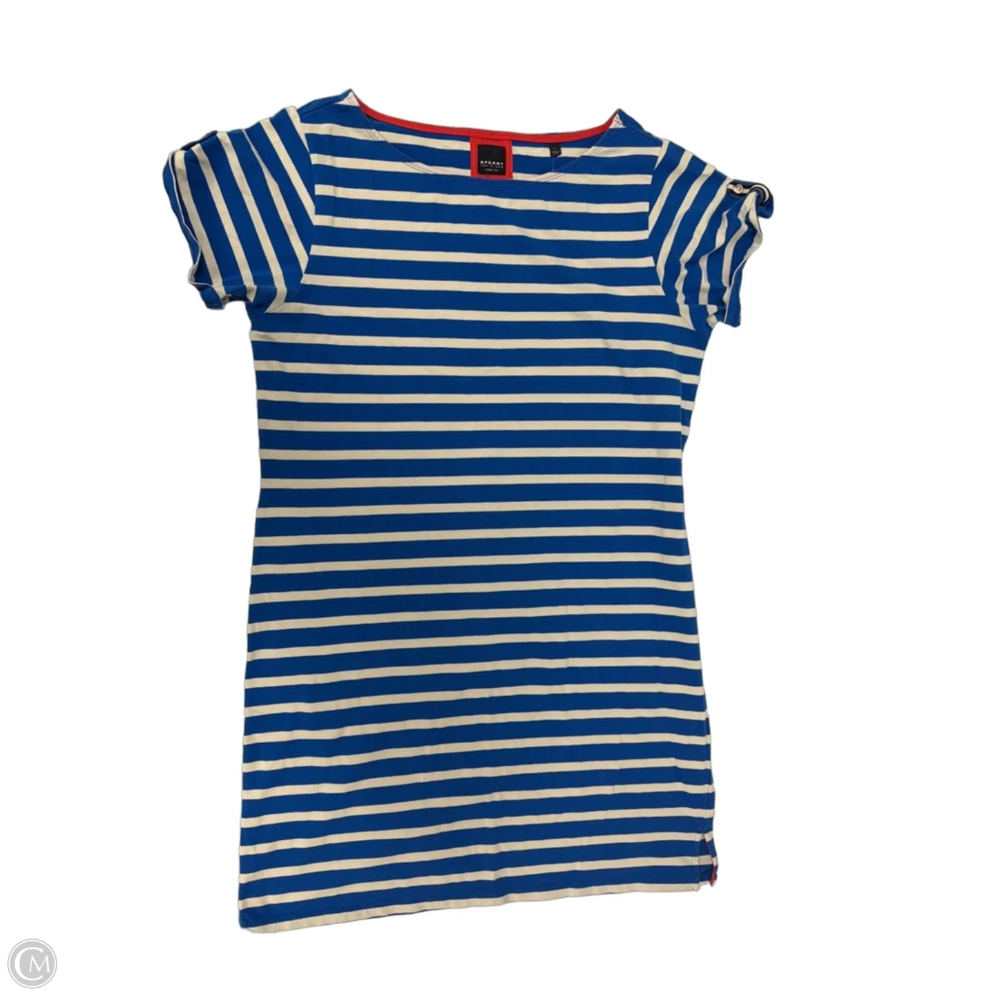 Dress Casual Short By Sperry In Striped Pattern, Size: L