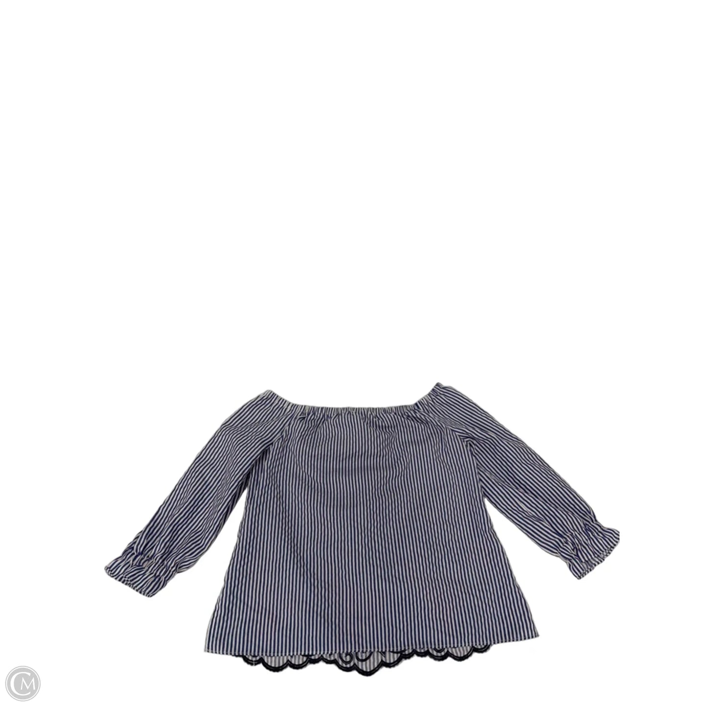 Top Long Sleeve By Elle In Striped Pattern, Size: Xs
