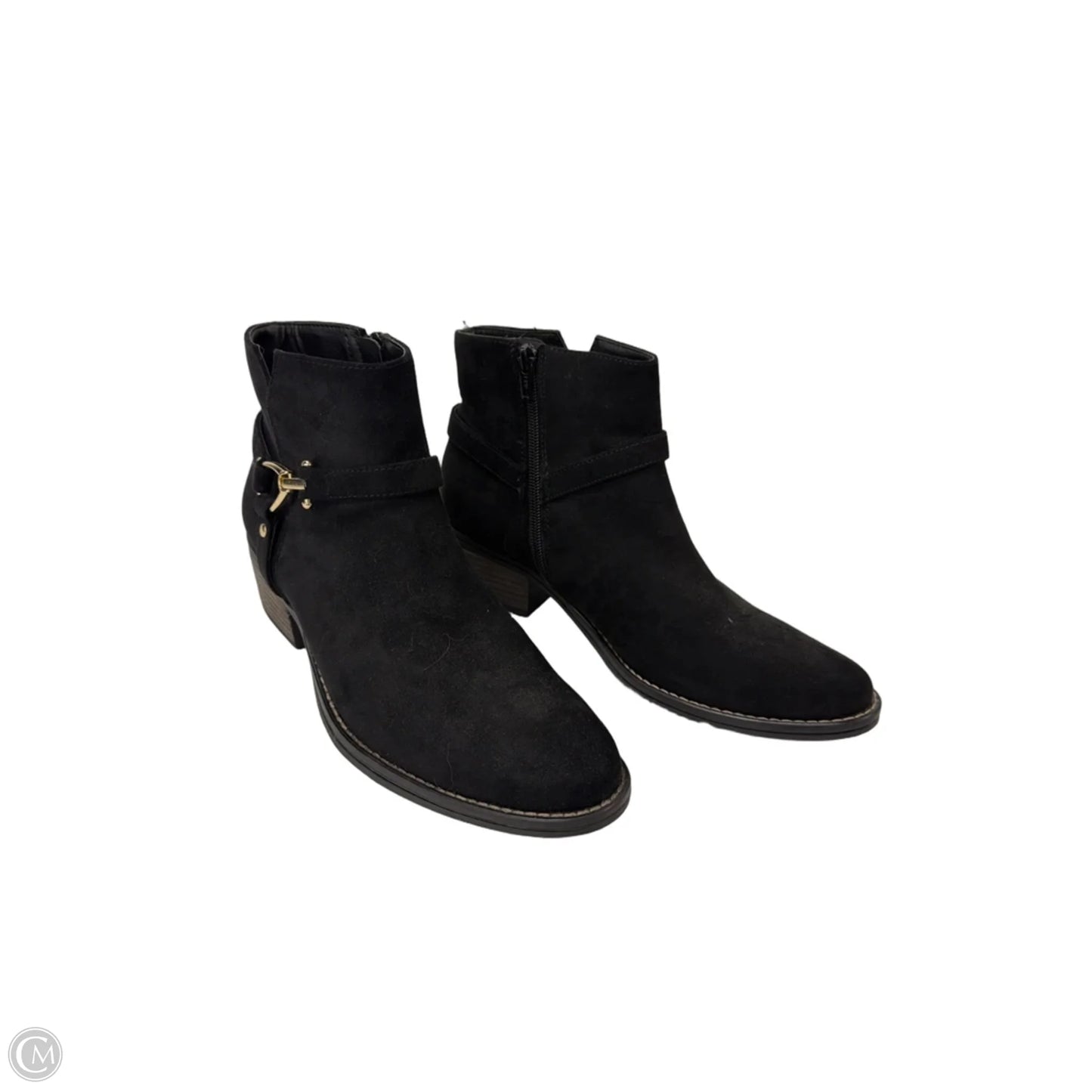 Boots Ankle Flats By White Mountain In Black, Size: 10